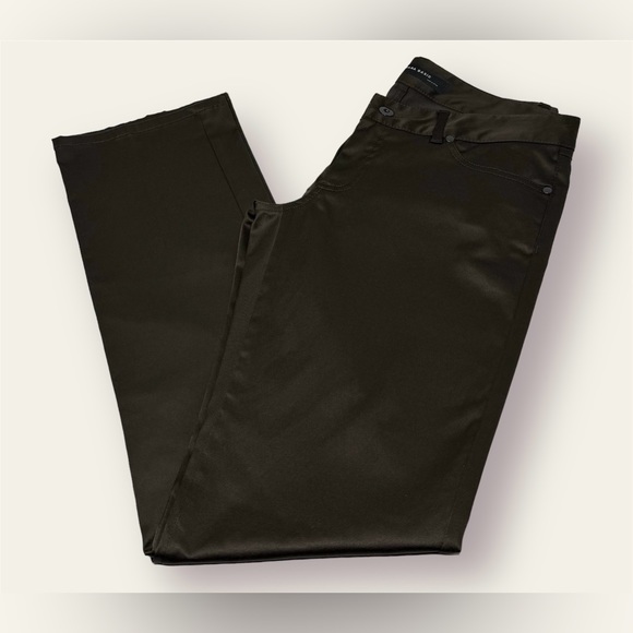 Zara Basic Satin Jeans / Pants / Trousers (Brown) - Picture 9 of 15